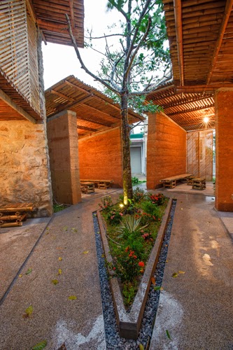 The BES (Bamboo + Earth + Stone) Pavilion by H&P Architects