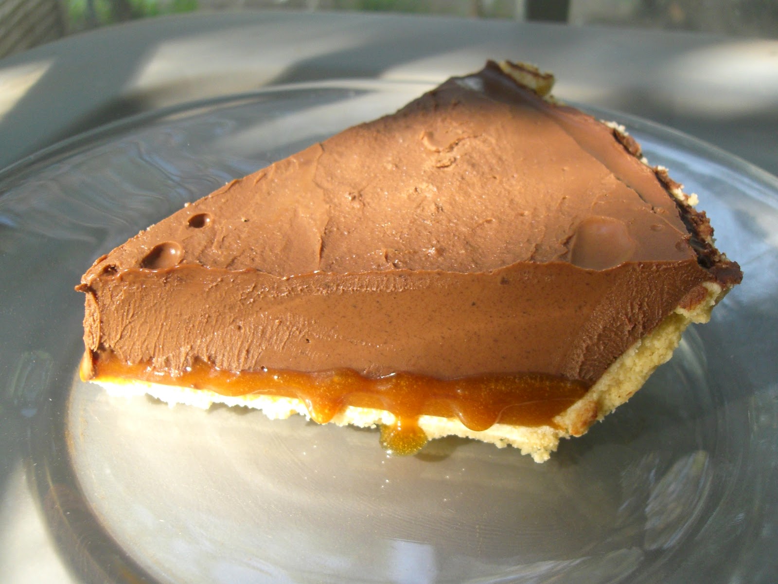 veggies on my plate Salted Caramel Chocolate Pie