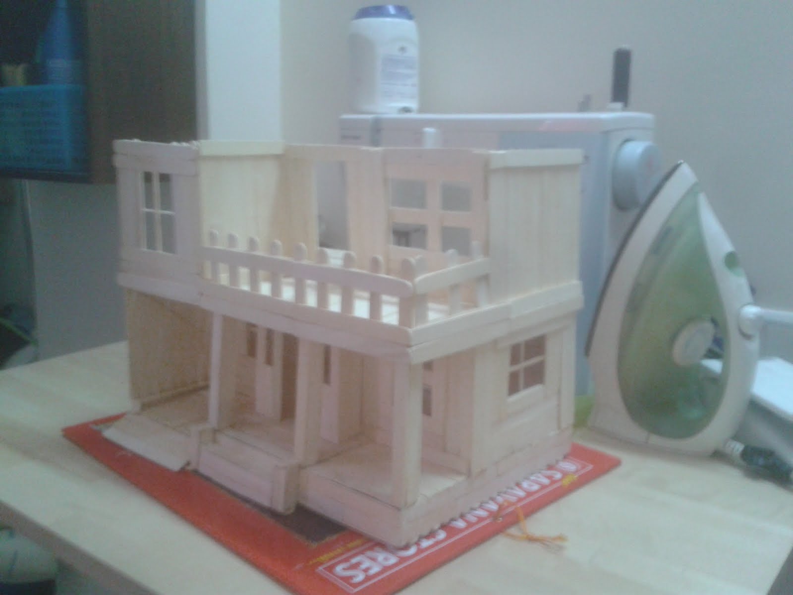 Make cardboard model house Make cardboard model house