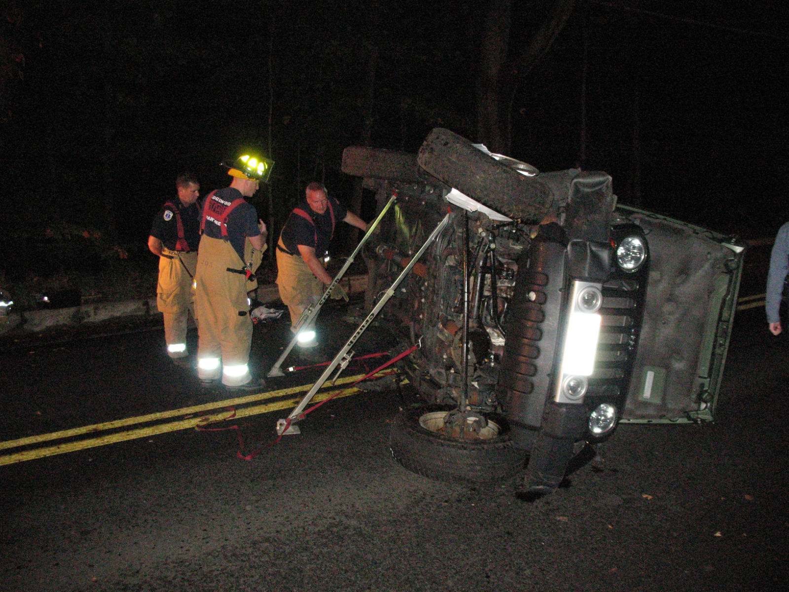 >One Injured In Rollover Motor Vehicle Accident On North Maple Avenue