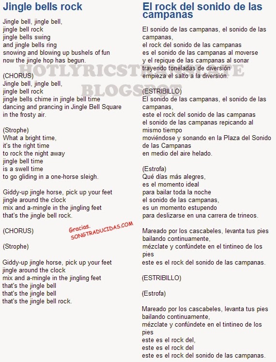 Top Lyrics Translated Canciones Top Traducidas Billy Idol Jingle Bell Rock