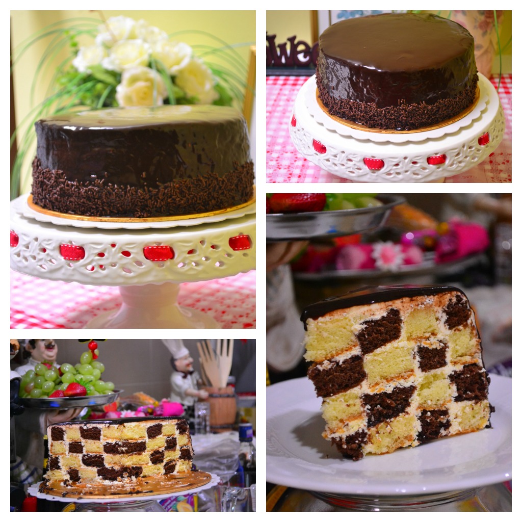 Through The Kitchen Door Chocolate Checkerboard Cake