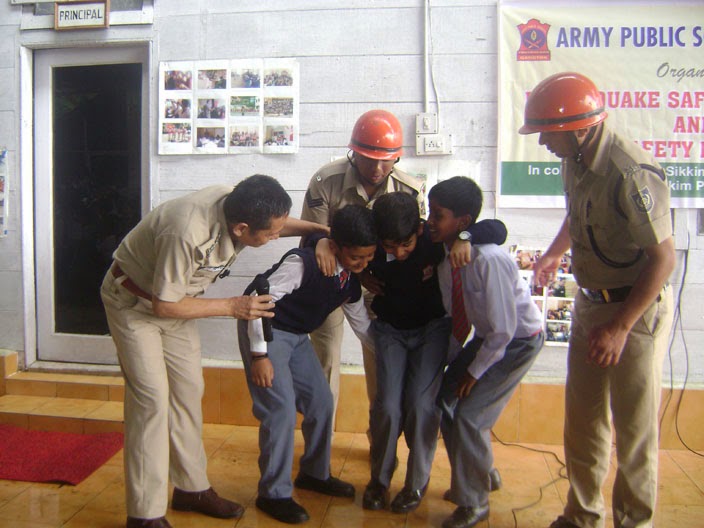 Sikkim NOW! Disaster management drill at Army Public School