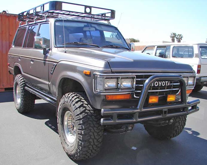 Toyota Land Cruiser 1988 Fuse Block, AC and Heating Wiring Diagram