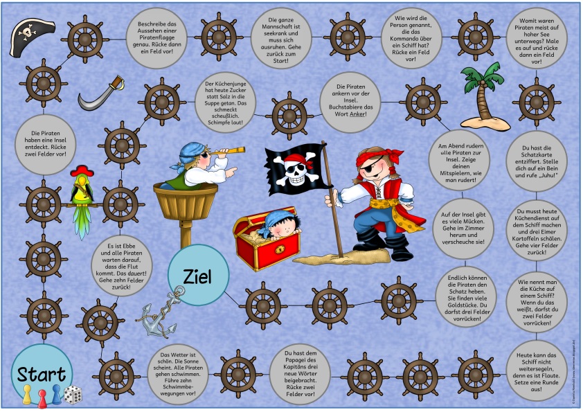 Ideenreise Blog Lesefeld/Lesegitter „Piraten“