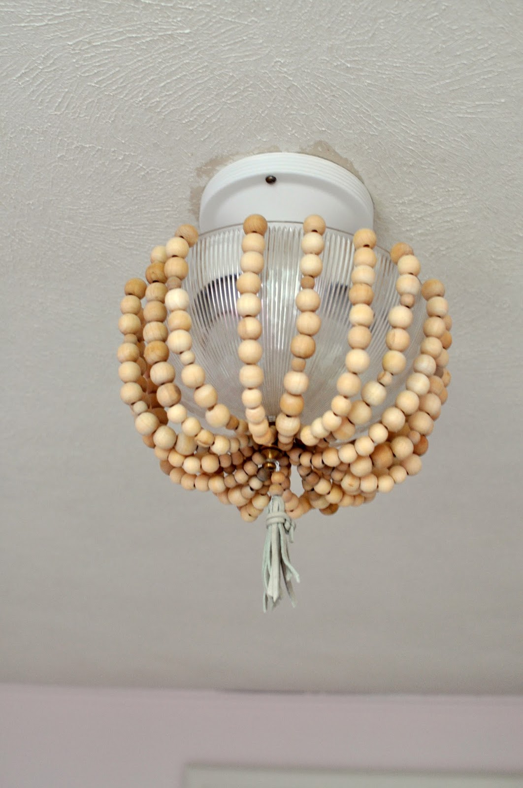 Delightful Order Diy Beaded Light Fixture Contributor Post I Love The Final And M Already Scheming Up Other Fixtures For Our House Let Us Know If You Give It A Shot