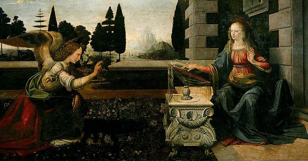 Głębia Obrazu Leonardo da Vinci, Zwiastowanie