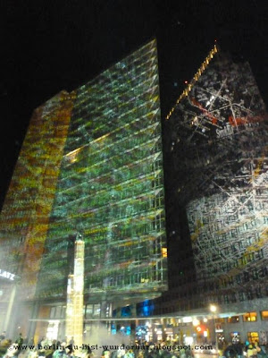 festival of lights, berlin, illumination, 2012, potsdamer platz, sony center