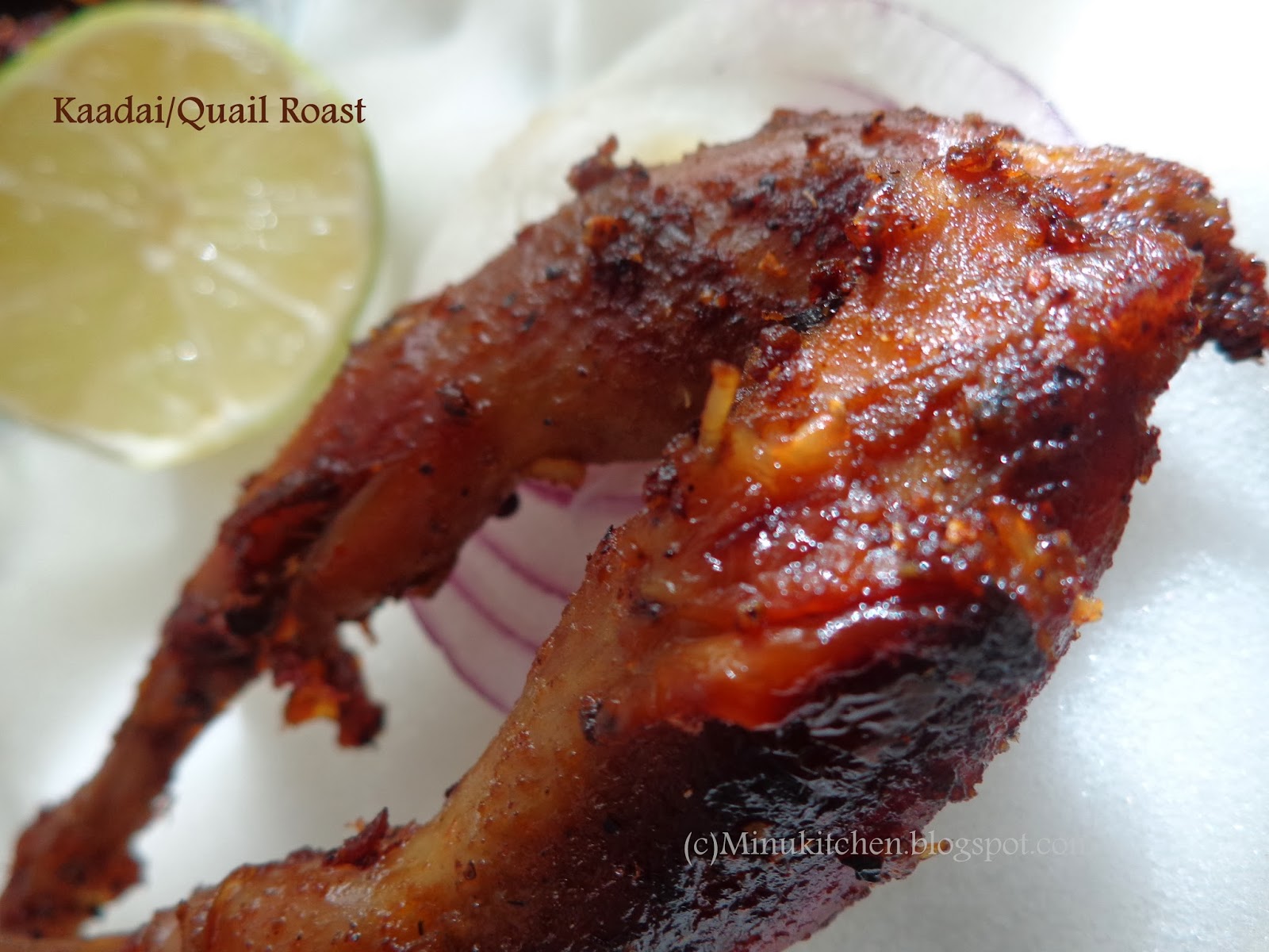 Kaadai/(Quail) Roast(Restaurant Style) Minu's Kitchen