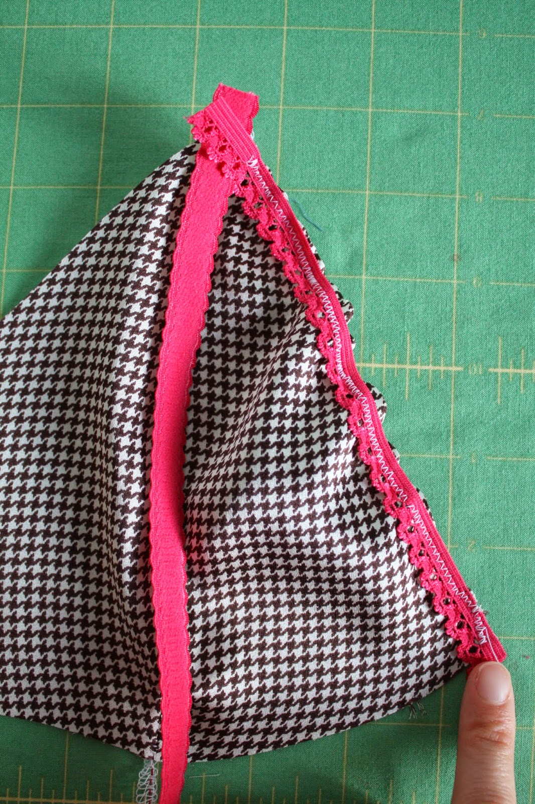 Nicole at Home Tutorial sewing picot elastic on underwear and camisoles