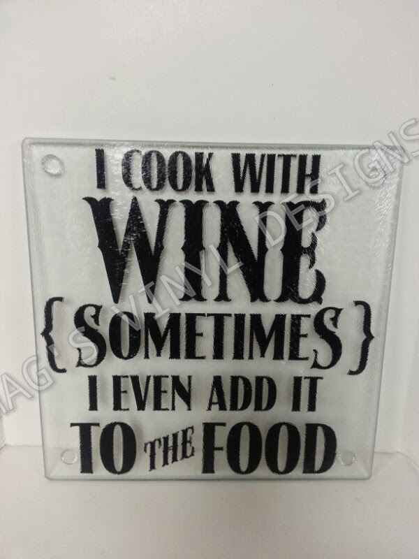 MAG's Vinyl Designs Glass Trivets