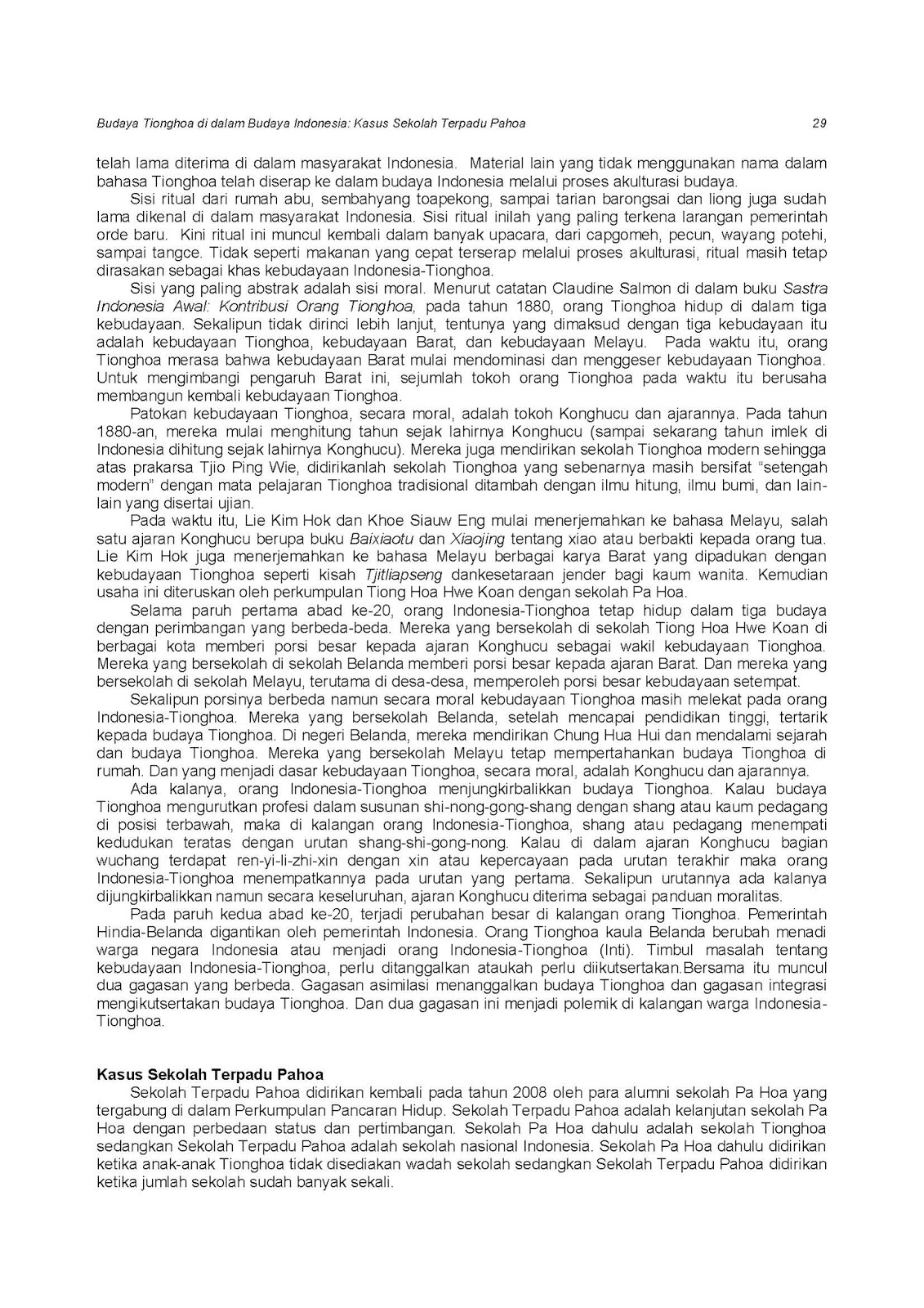 Centre Of Chinese Diaspora Studies Ccds Previous Ccdacs Budaya Tionghoa Di Dalam Budaya Indonesia Kasus Sekolah Terpadu Pahoa Dali Santun Naga