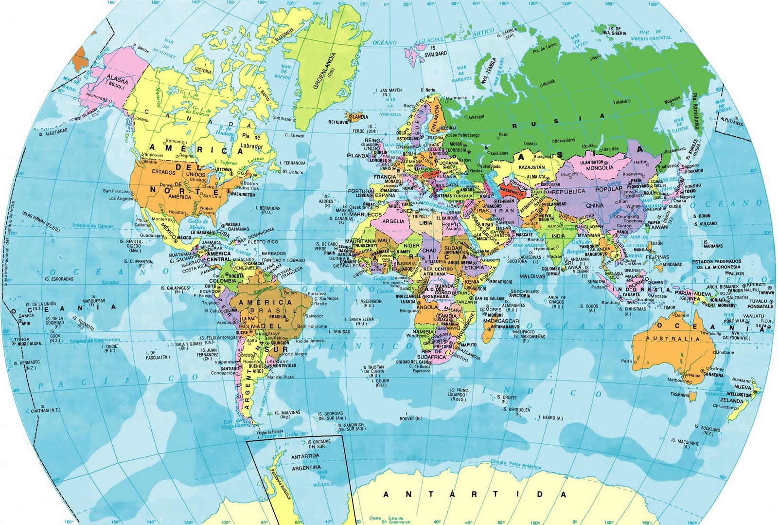 mapa del mundo mapa del mundo