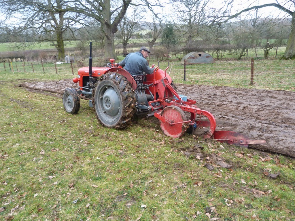 An English Homestead Ploughing With A Two Furrow Competition David