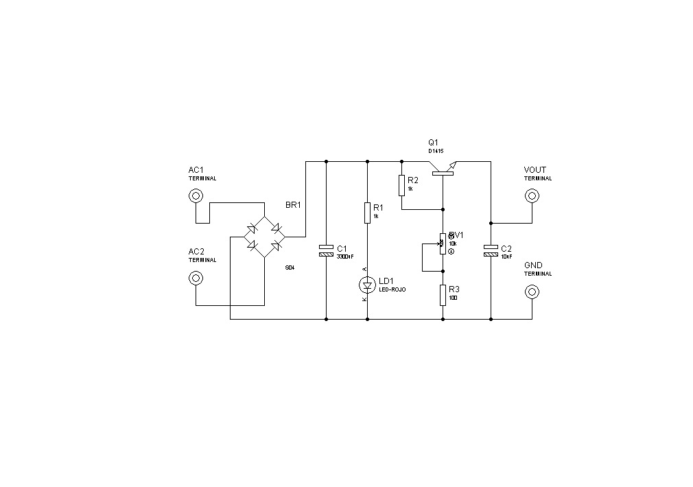ELÉCTRICAELECTRÓNICA fuente de alimentación variable con regulación a