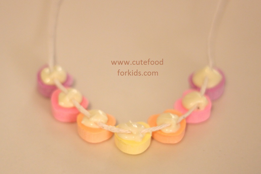 Recipes Board Edible Necklace for Valentine's Day