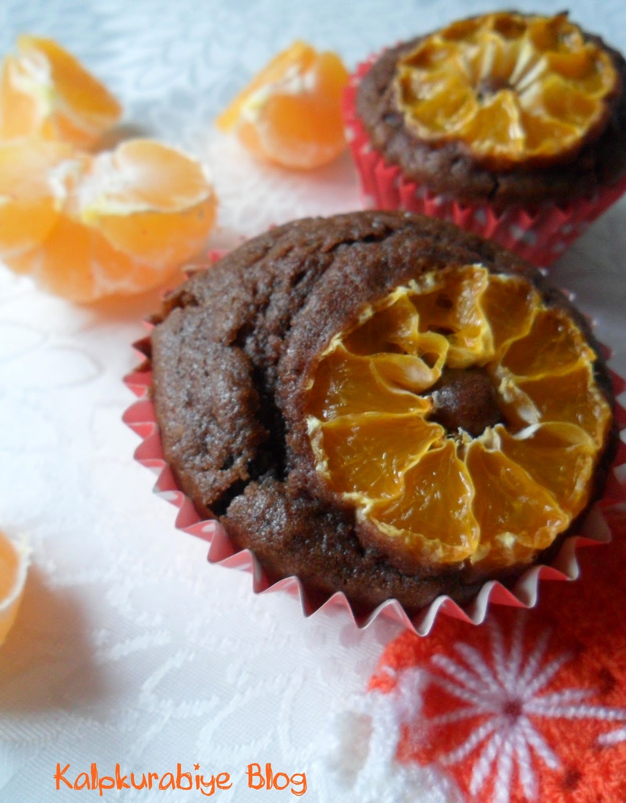 kalpkurabiye Mandalinalı Çikolatalı Topkek