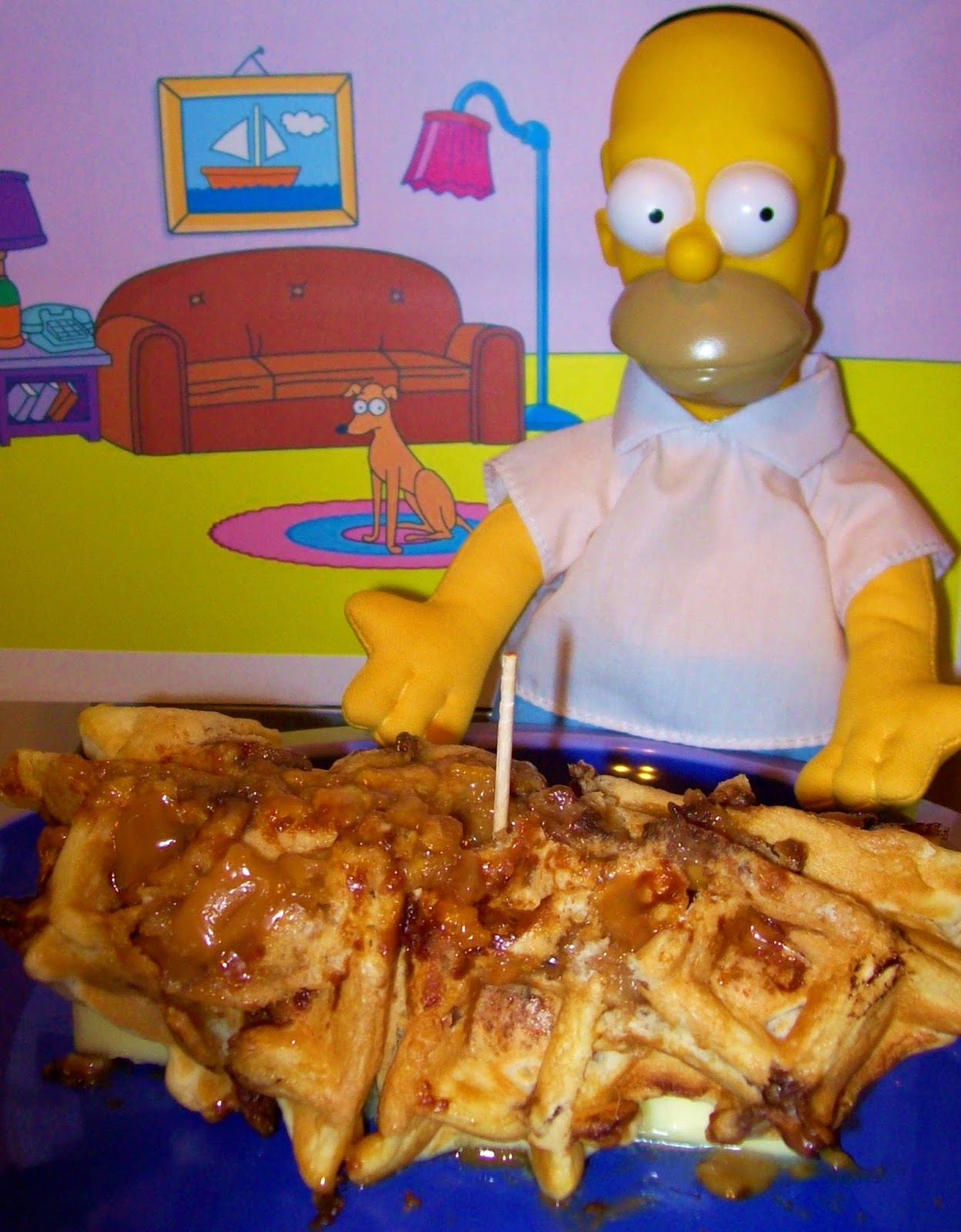 Faberge Egg Salad Homer's Patented SpaceAge Out Of This World Moon Waffle