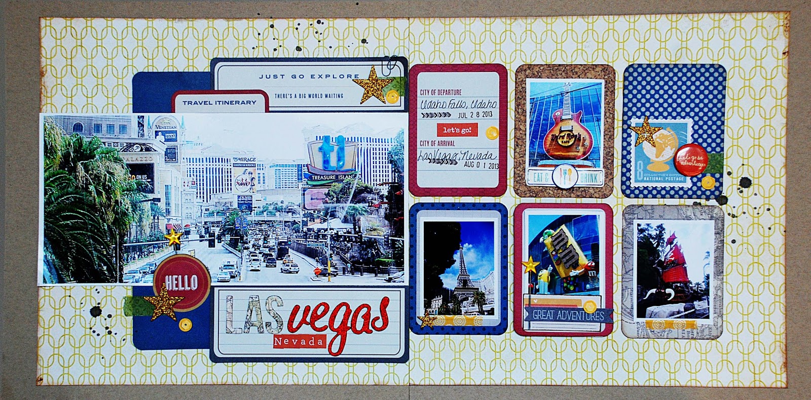 Let's Go Travel Scrapbook Instructions ONLY