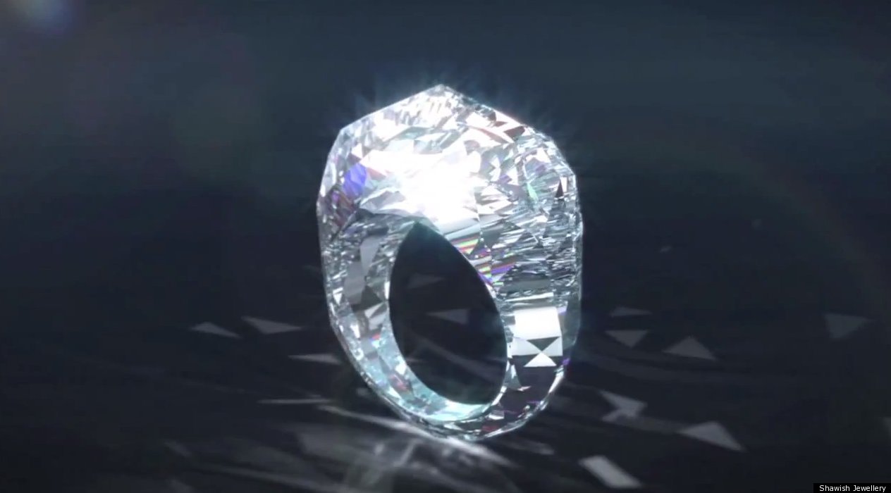 OH LA LA!!! A 150 Carat 68 Million AllDiamond Ring