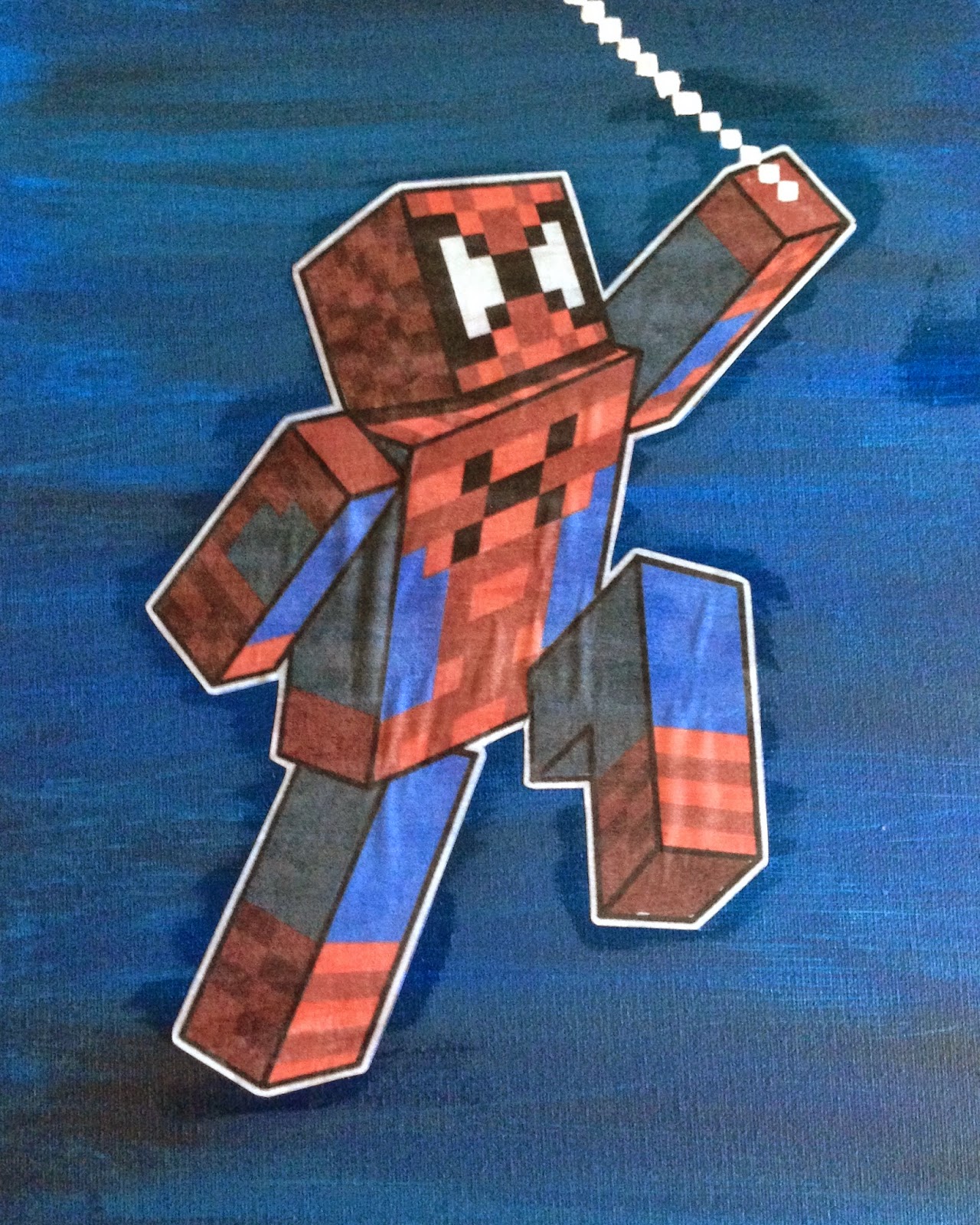Between the Rabbit's Ears: DIY: Easy Peasy Minecraft Art