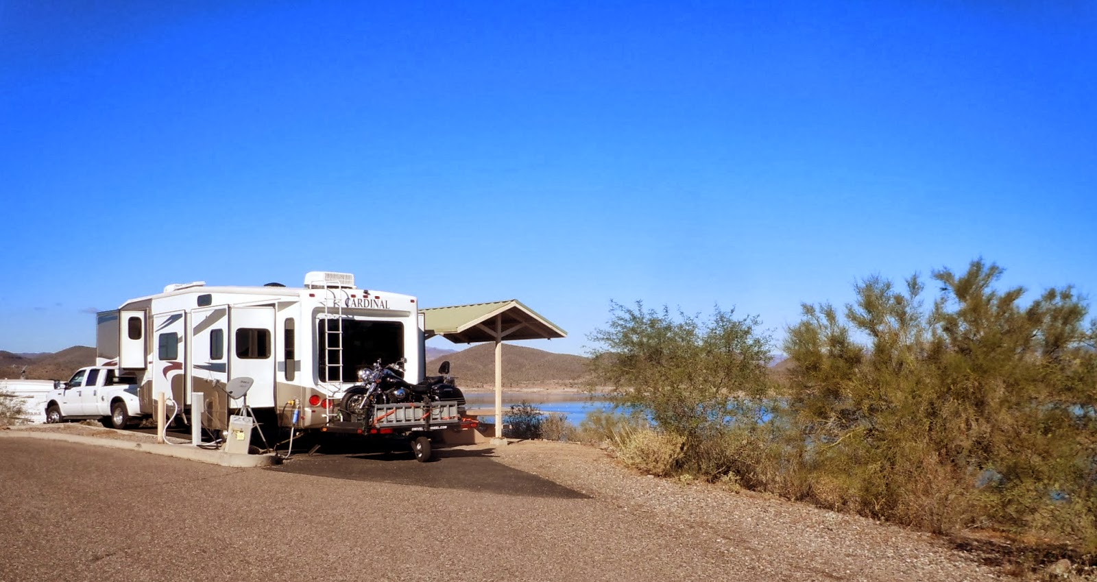 RV Voyageur From Lake Pleasant to the Foot of Superstition Mountain