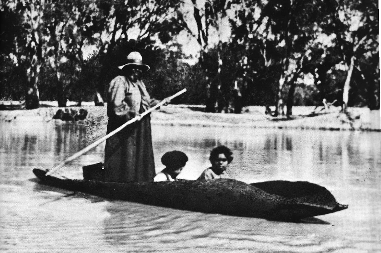 Indigenous Boats Bark Canoes of Australia's Murray River