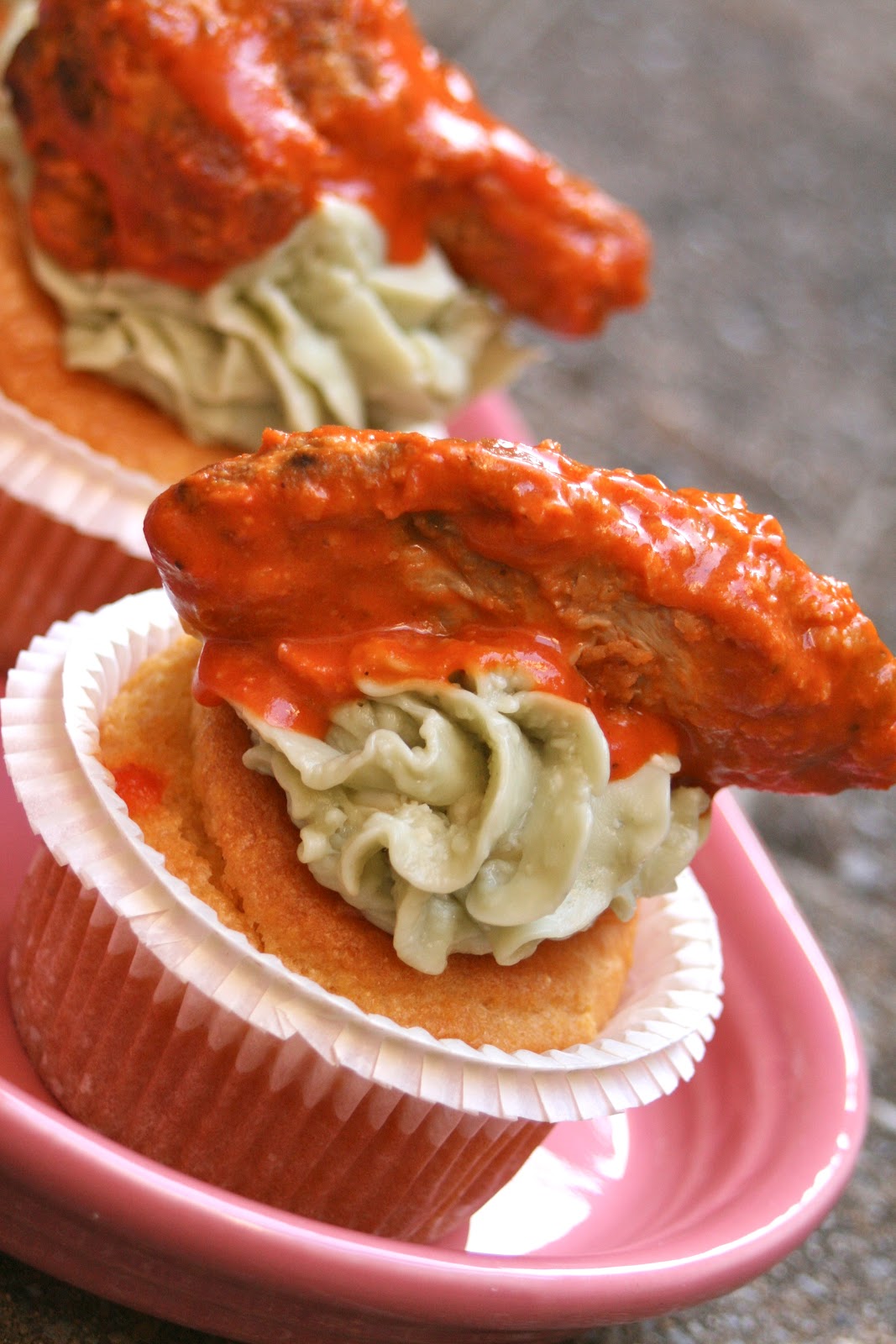 CupcakesOMG! Buffalo Wing Cupcakes