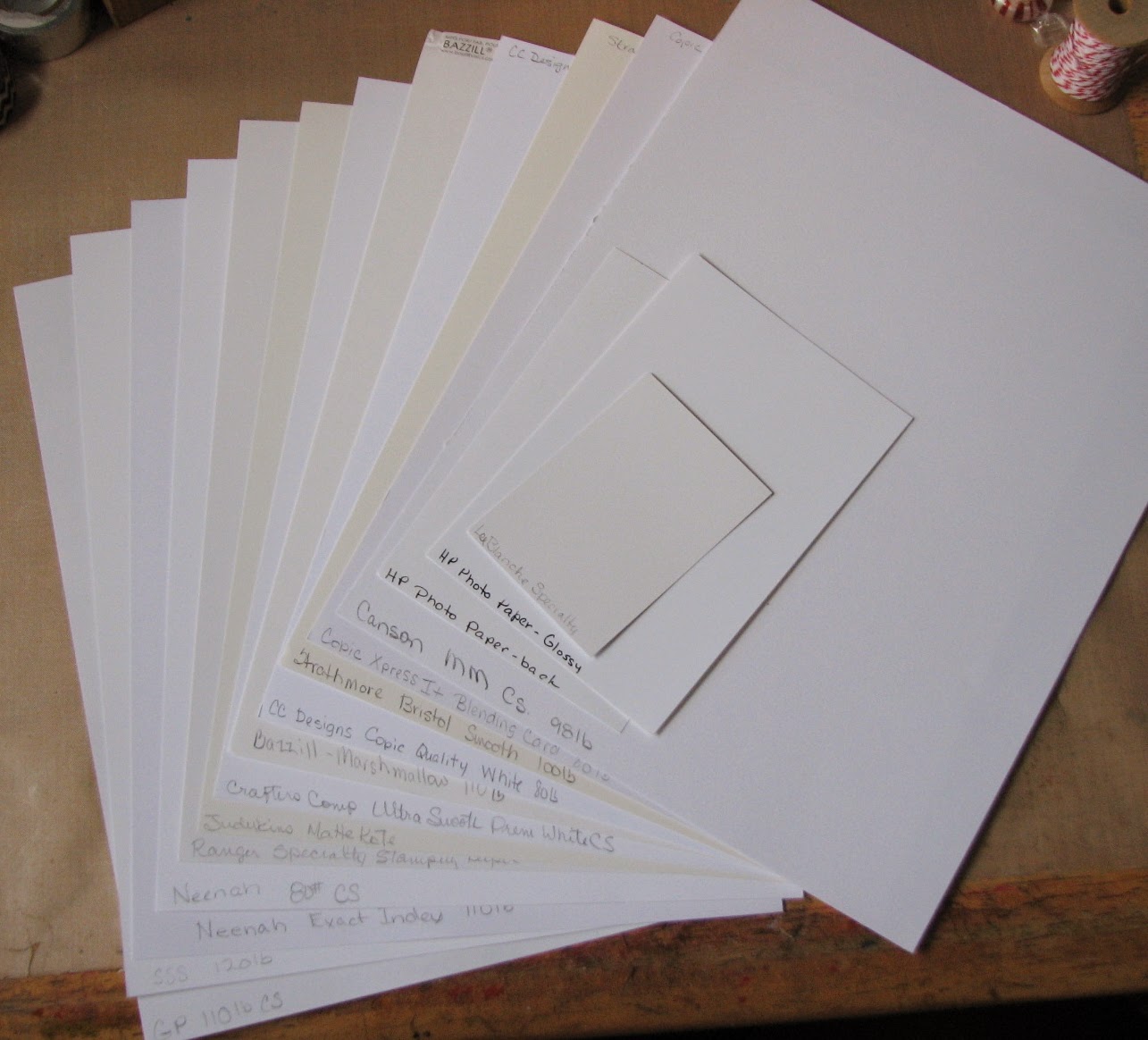 Ink Stains Paper Comparison Brands, Whiteness & Initial Impressions