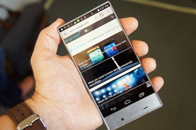 Sharp Launch New Aquos Crystal Frameless Smartphone Sharp Launch New Aquos Crystal Frameless Smartphone