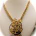 Gold Chain with Peacock Pendant