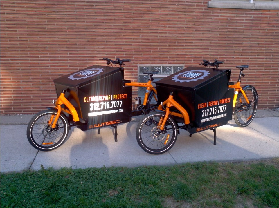 RobinsonSolutions Professional Window Cleaning Cargo Bike Window Cleaners