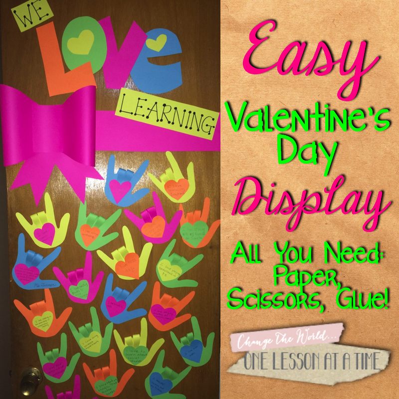 Valentine's Day Bulletin Board/Door for the Craft-Phobic Teacher - BlairTurner.com
