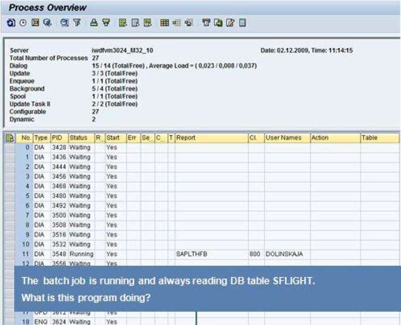 SAPABAP How to trace a long running batch job?