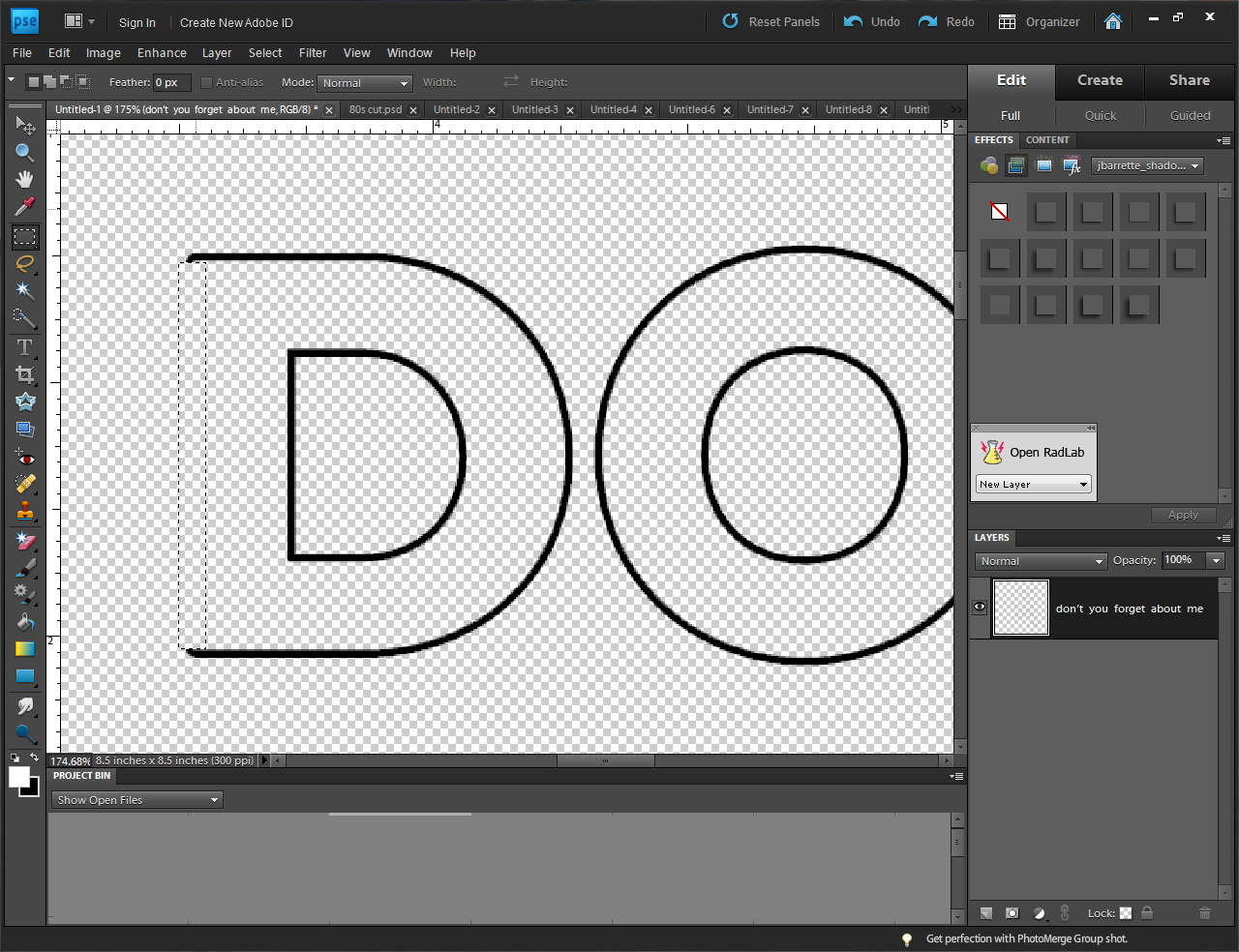 The Picinic Basket Tutorial Lifted Letters on a Silhouette
