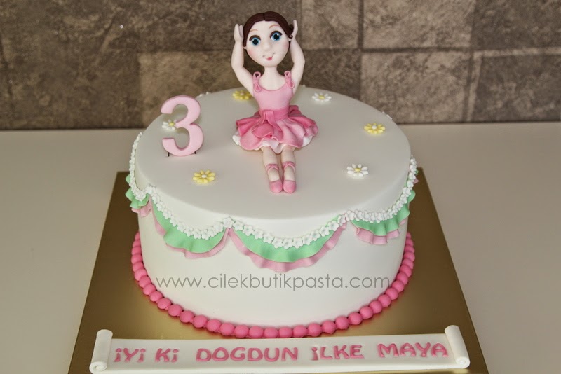 Bebeğimin Güncesi Doğum Günü Pasta Resimleri Balerin Temalı Butik Pasta