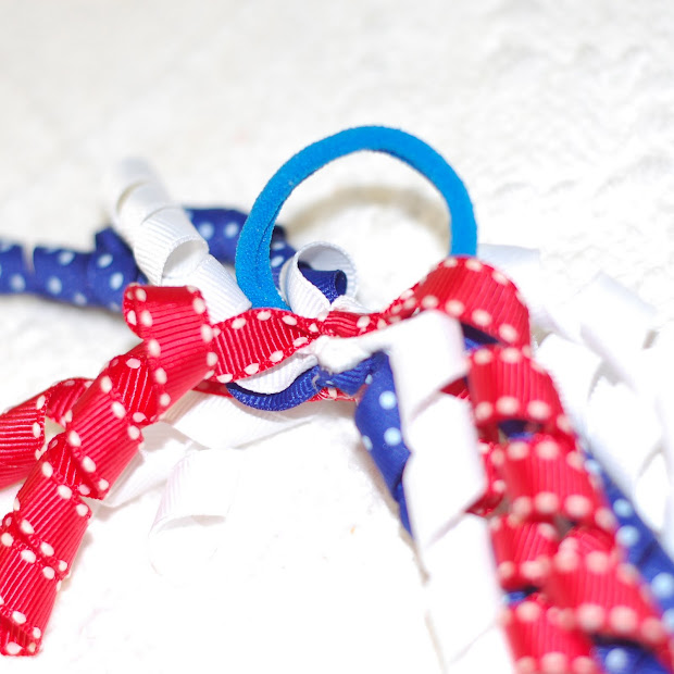 polka-dot umbrella curly ribbon