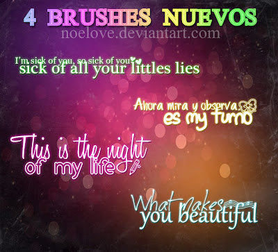 4 brushes texto nuevos 4 brushes texto nuevos