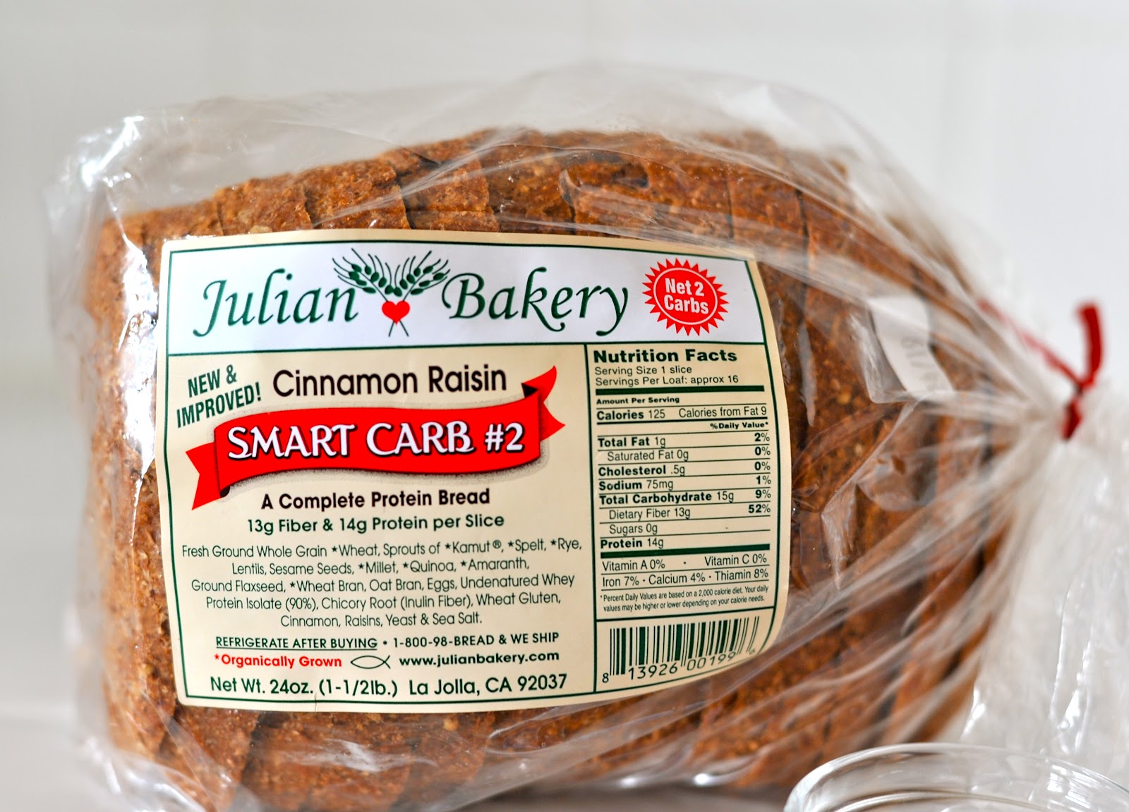 The Enchanted Cook Low Carb Cinnamon Raisin Toast with Julian Bakery's Smart Carb 2 Bread