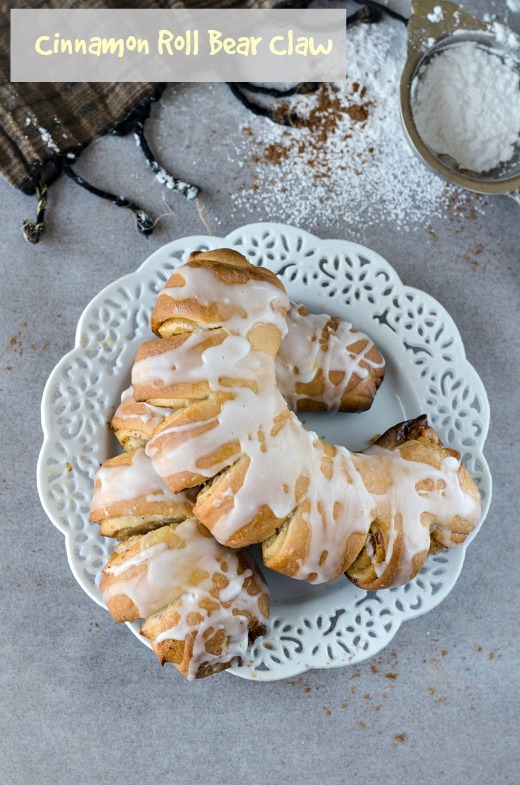 Cinnamon Roll Bear Claw Nalini'sKitchen