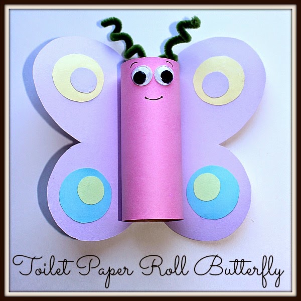 Spring Craft for kids Toilet Paper Roll Butterfly Homeschooling Mom 4 Two