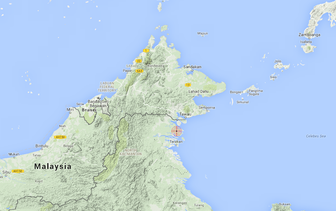 Tawau bergegar! gempa bumi kuat skala 6.0 Skala Richter berpusat di Tarakan, Indonesia