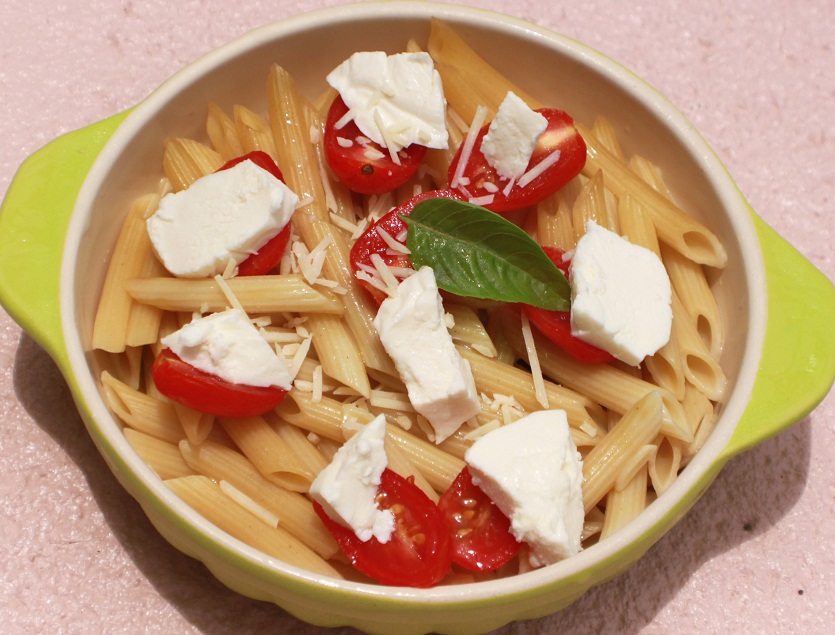Lemon Pasta with Fresh Tomato Basil Mozzarella Pasta What's Cookin' Italian Style Cuisine