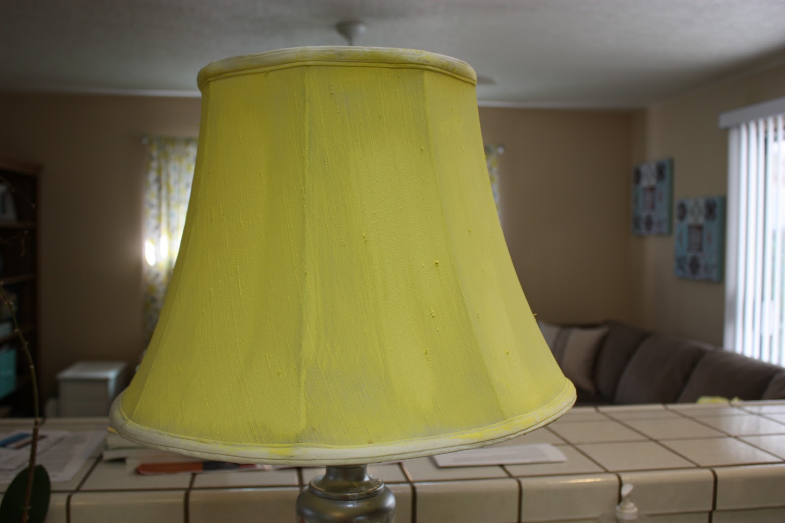 How to Paint a Lampshade Painting Fabric My Name Is Rasha إسمي رشا