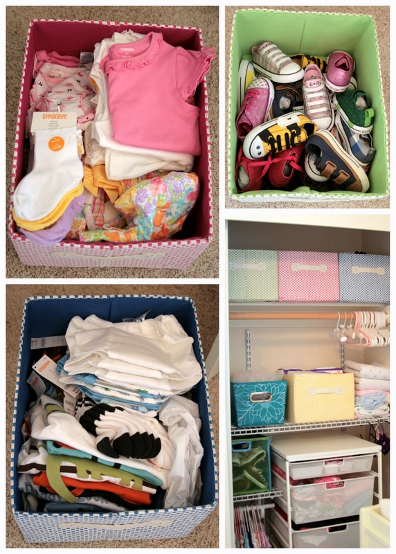 The Navy Stripe Organizing Kids Clothes