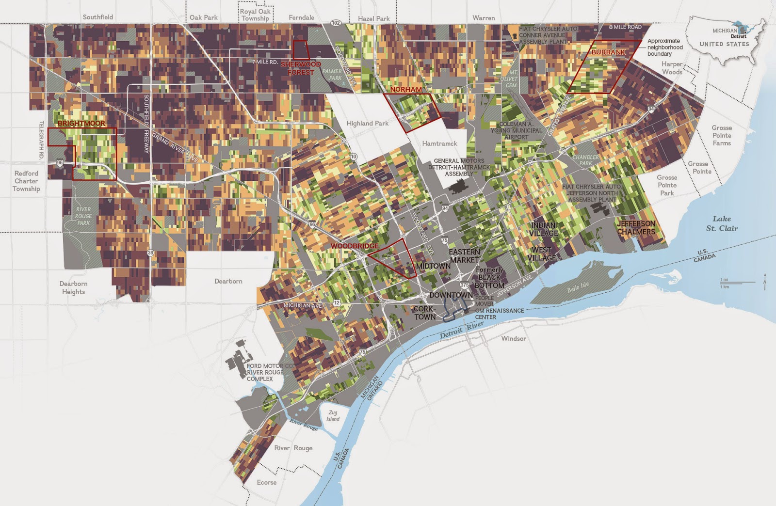 Map of the Week DetroitBlock by Block
