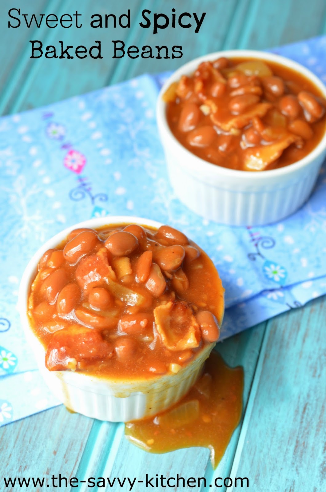The Savvy Kitchen Sweet and Spicy Baked Beans