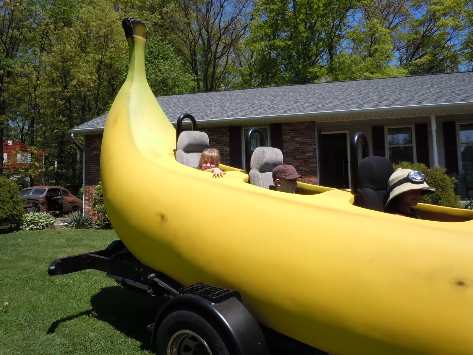 Upturned Faces Big Banana Car