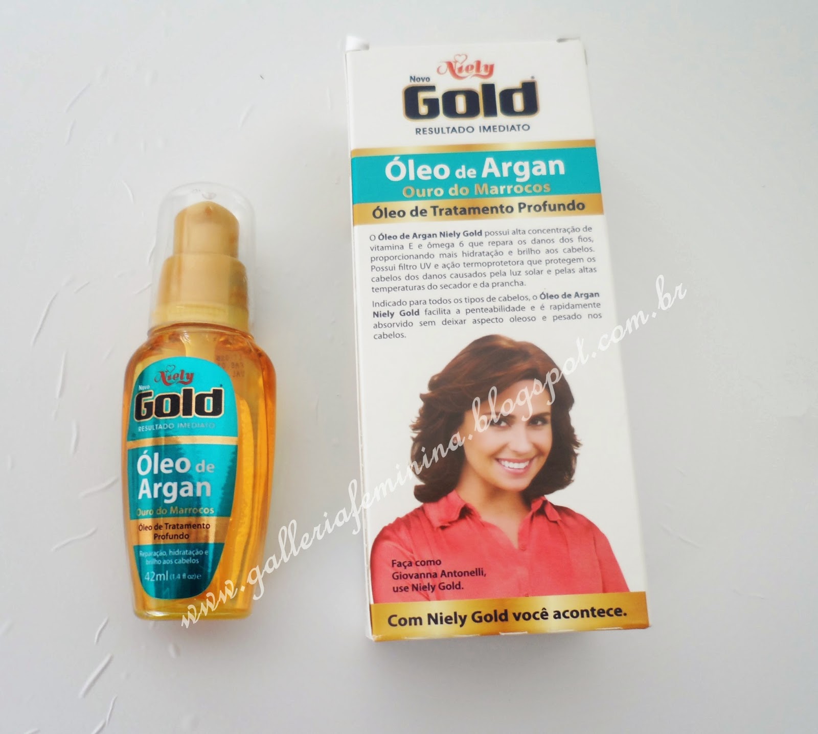 Galleria Feminina Óleo de Argan Niely Gold Tratamento Profundo e