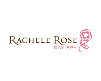 Rachele Rose Day Spa logo flower logo design inspiration